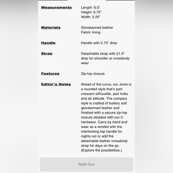 Coach mini Jonie bag - Picture 9 of 9